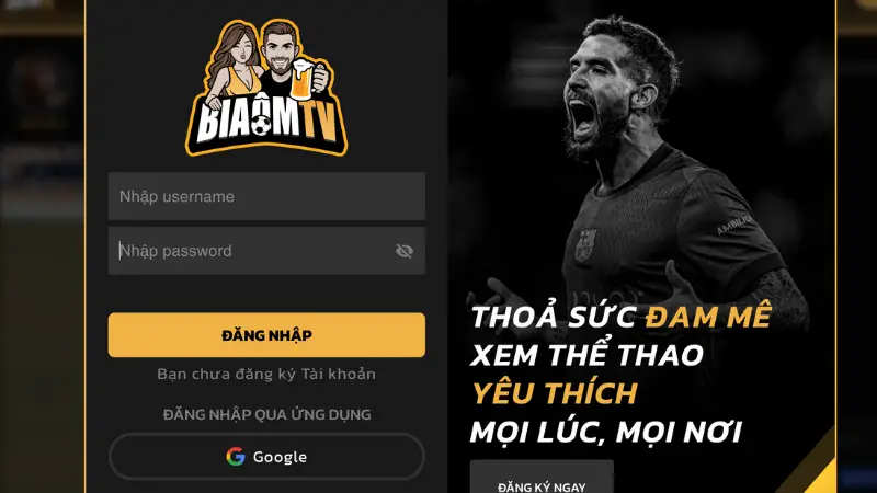 Hướng dẫn xem nhanh trên Biaomtv